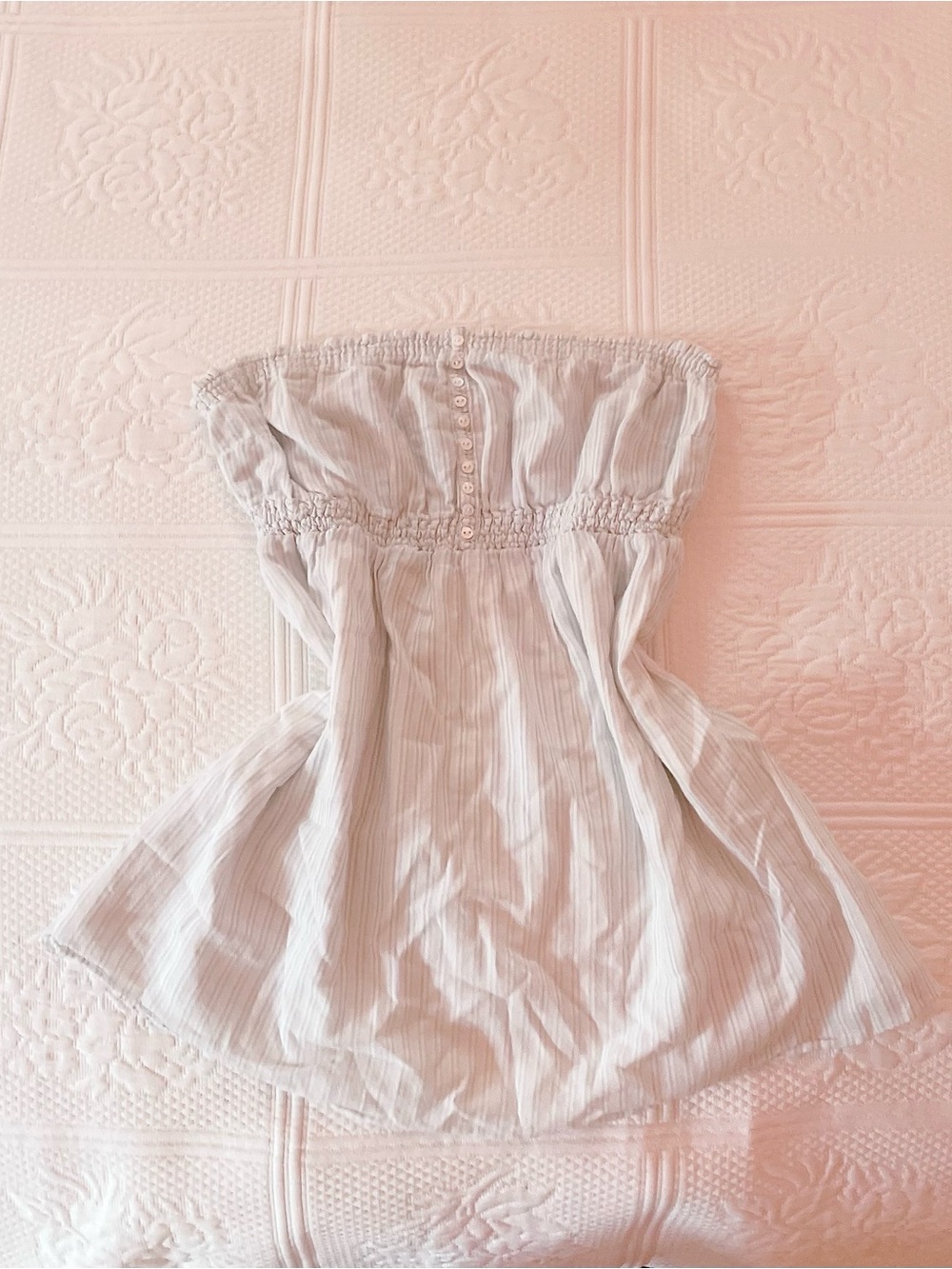 ྀིྀིྀིྀིྀི vintage abercrombie & fitch buttoned babydoll tube top